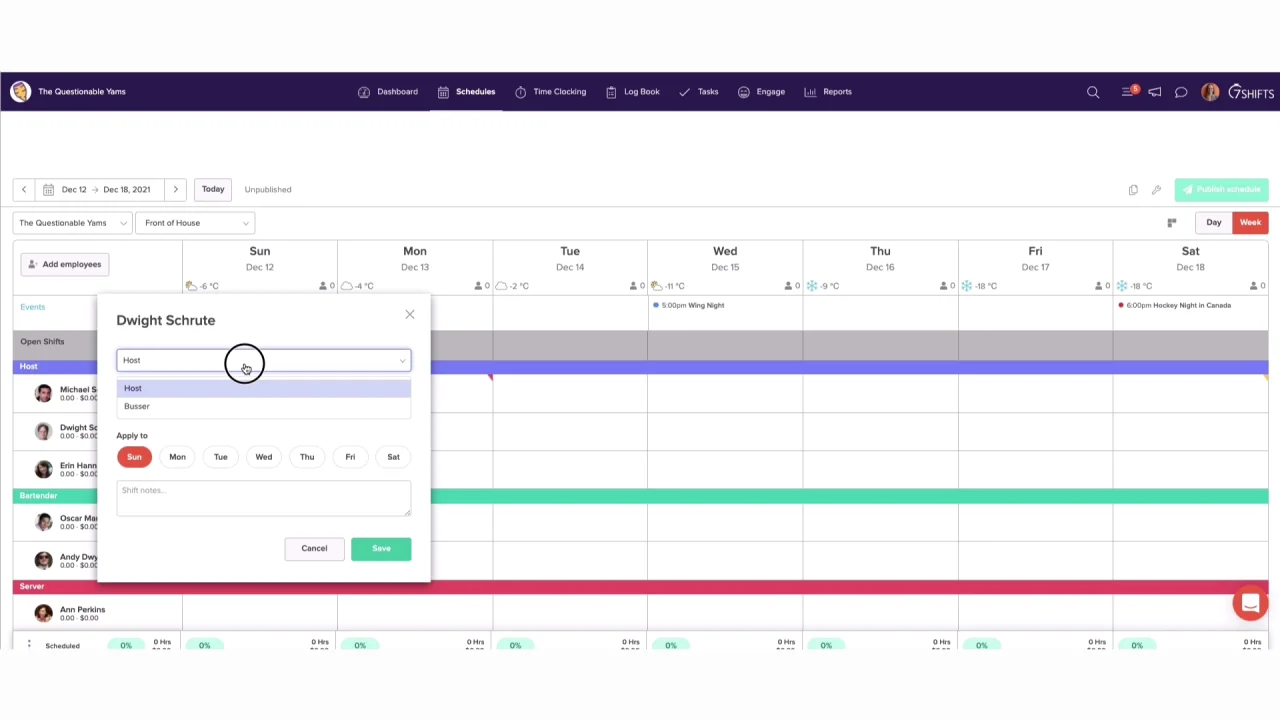 Shift Card Types in the Calendar – Shyft User Resources