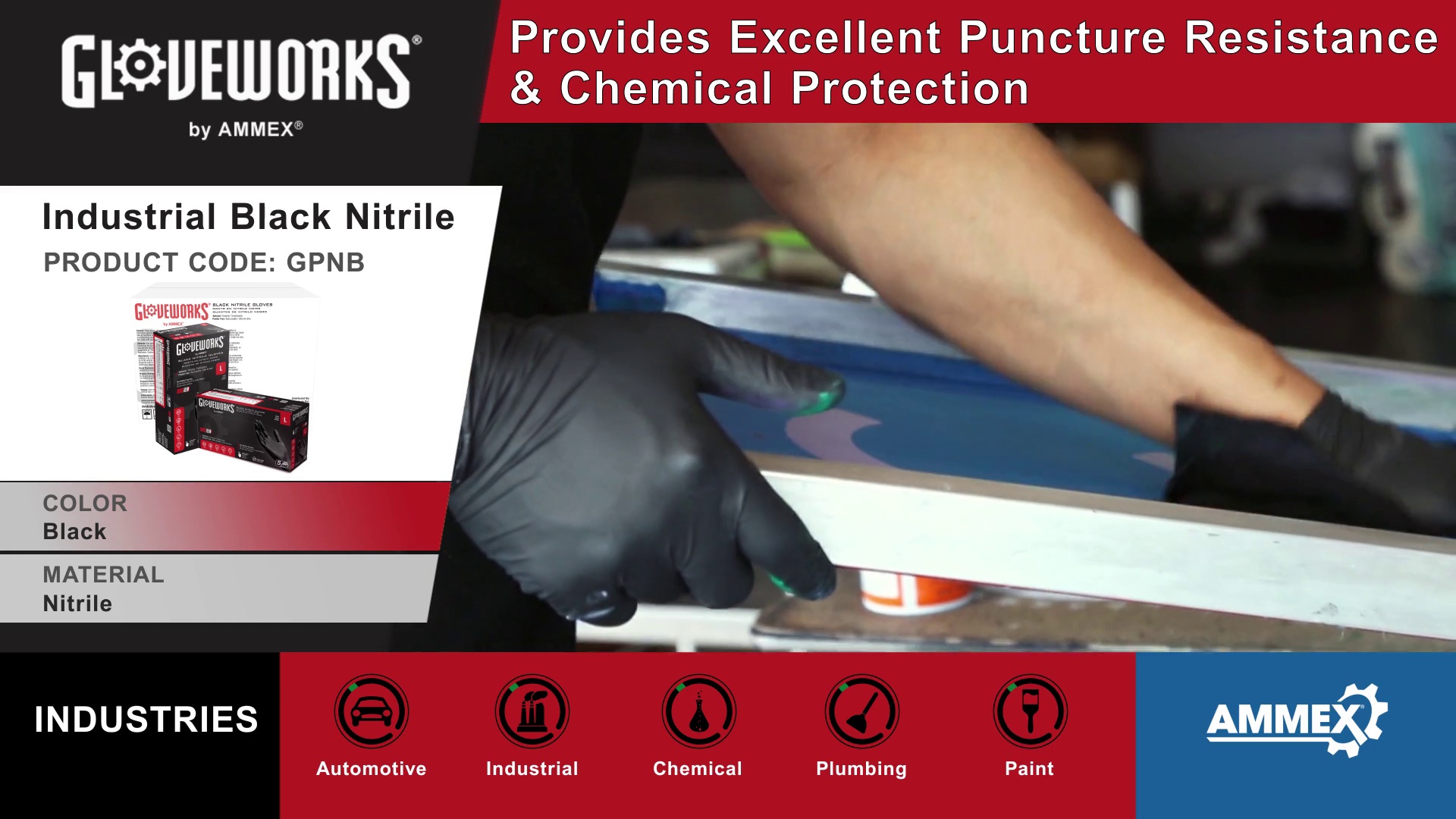 Gloveworks Black Nitrile (GPNB)