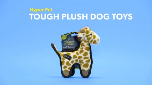 Hyper Pet™ Tough Plush 10 Tiger Dog Toy With 2 Squeakers