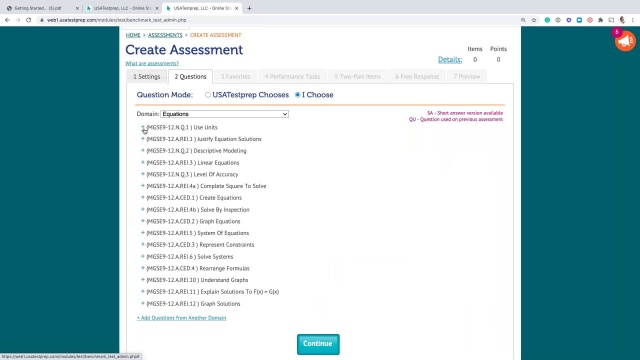 Screenshot from Getting Started with USATestprep video