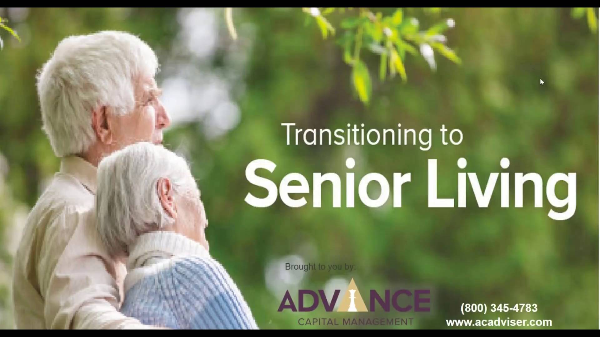 Transitioning to Senior Living Webinar (Jan 2017)