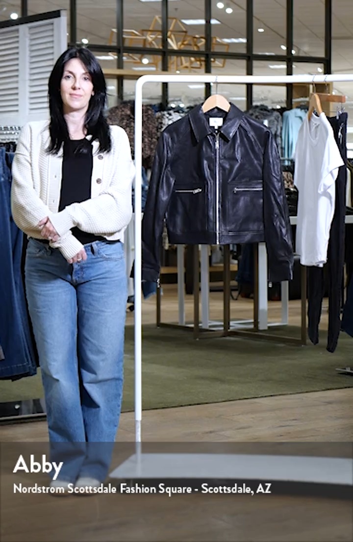 FRAME The Leather Zip Front Jacket | Nordstrom