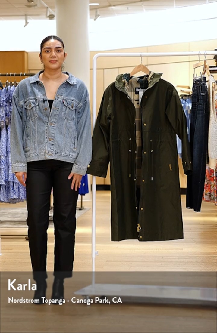 Barbour Lavender Waterproof Hooded Coat | Nordstrom