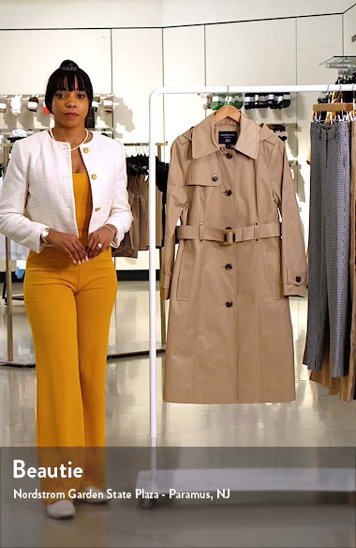 London Fog Double Breasted Trench Raincoat | Nordstromrack