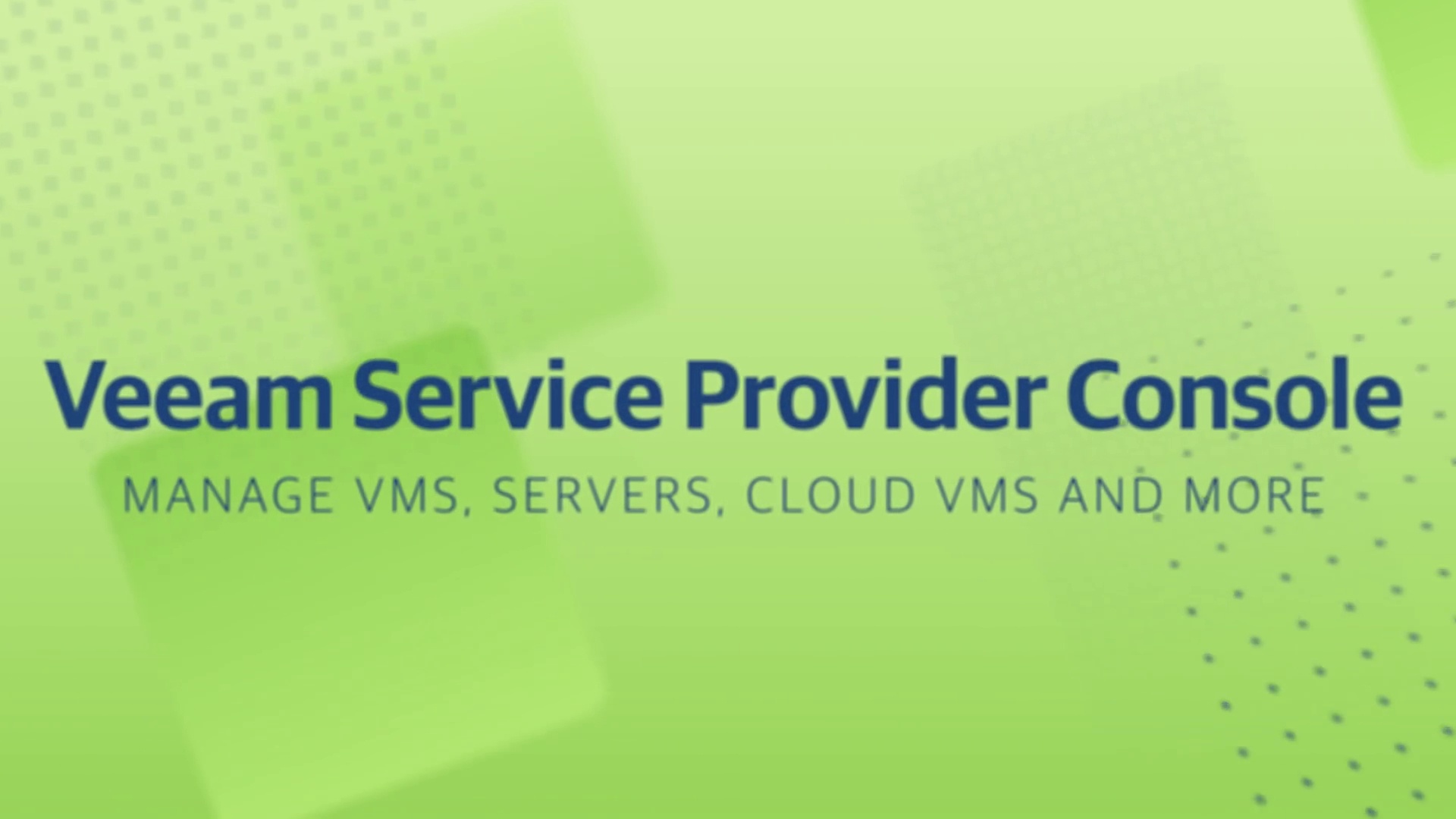 Veeam Service Provider Console V5