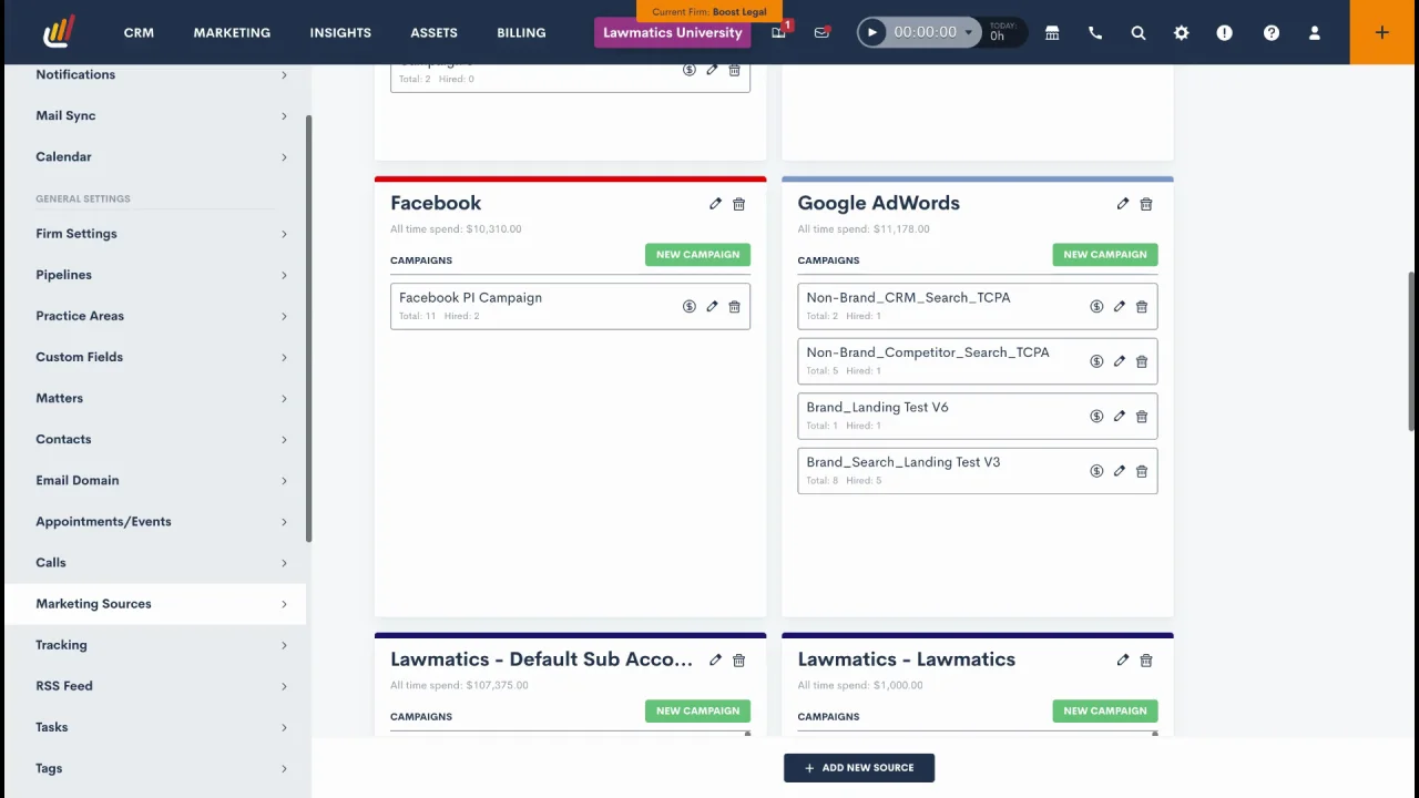 Google Ads Integration Lawmatics