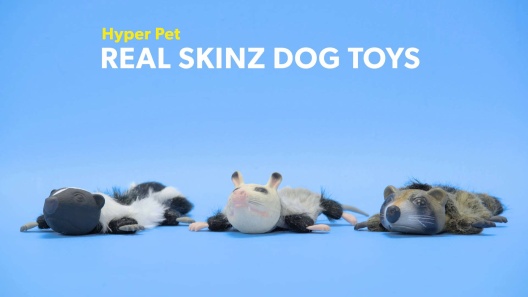 Hyper Pet Critter Skinz Super Squeaker XL Beaver Dog Toy