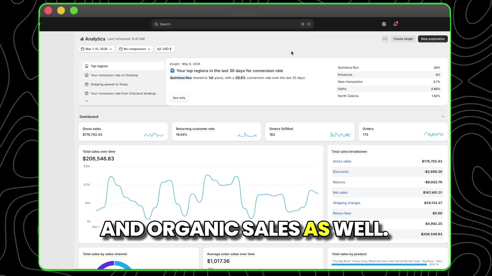 Shopify growth walkthrough video