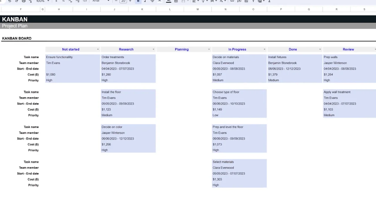 How to create Ultimate Project Plan for Project Management in Excel