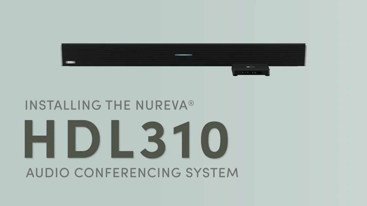 Installing the Nureva HDL310 audio conferencing system