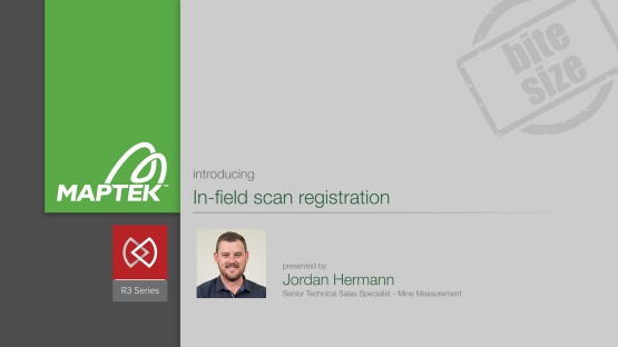 Introducing: In-field scan registration