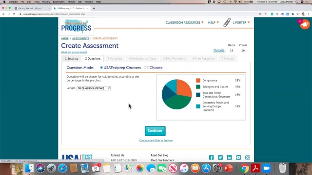 Screenshot from Getting Started With USATestprep video