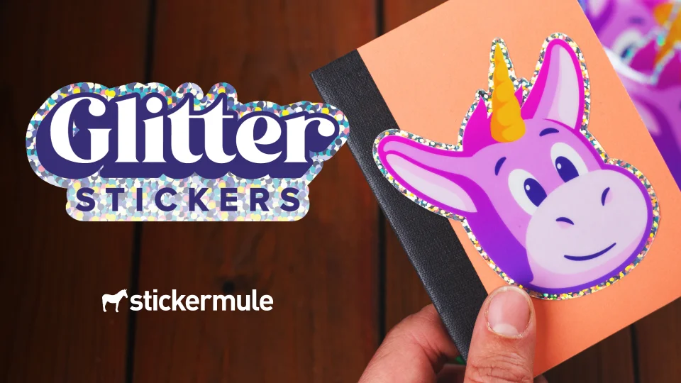 What Are Custom Glitter Stickers Sticker Mule Uk 8621