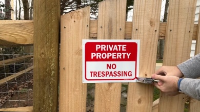 Property Protected By Video Surveillance Sign Book