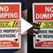 NO DUMPING Violators Will Be Prosecuted Sign S2-4806