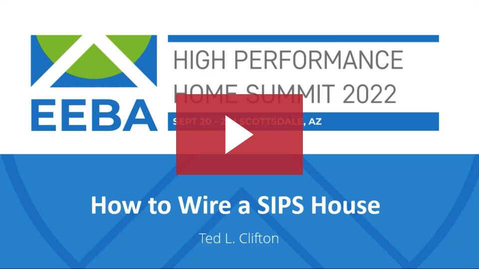 Ted Clifton How to Wire Electric in SIPs