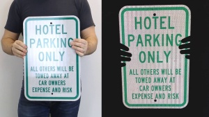 Hotel Parking Signs