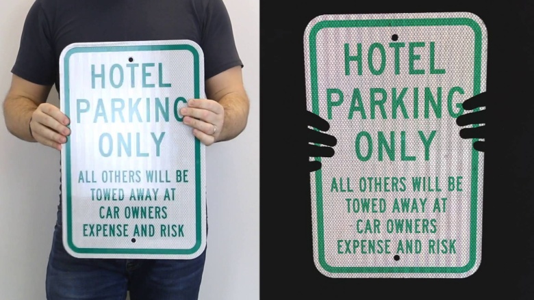 Hotel Parking Signs