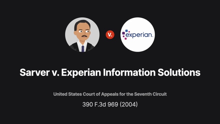 Sarver v. Experian Information Solutions