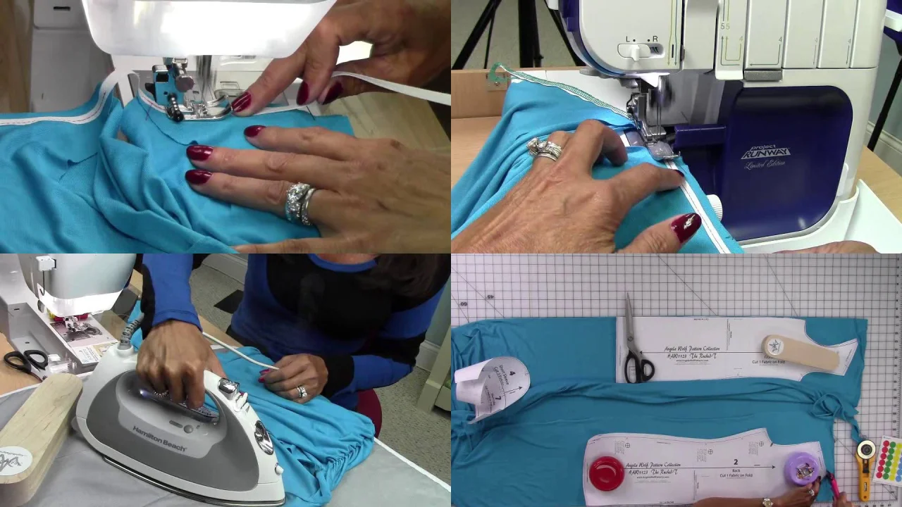 How to sew elastic (2 techniques)  Sewing Tutorial with Angela Wolf 
