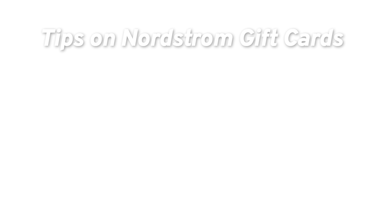 check if nordstrom gift card balance