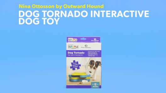 Dog Tornado Interactive Treat Puzzle Dog Toy, Blue