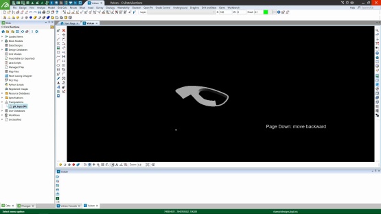 How to create open pit bench sections in Vulcan