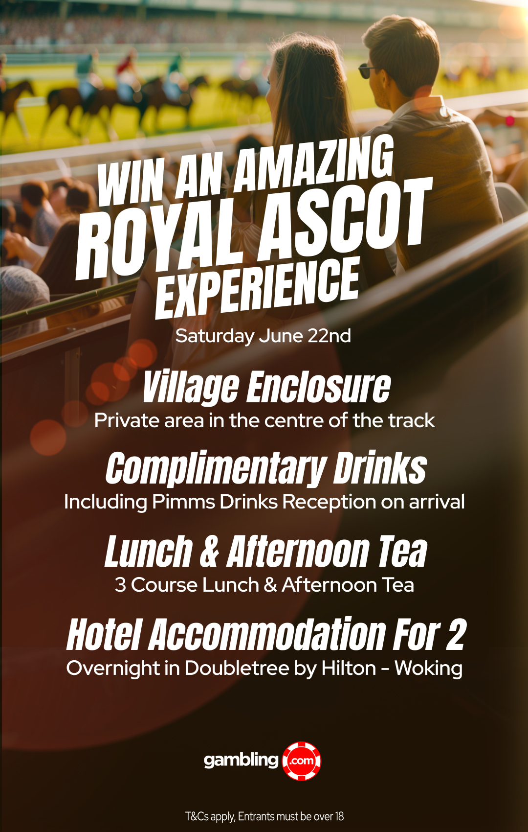 Win a trip to Royal Ascot with Gambling.com