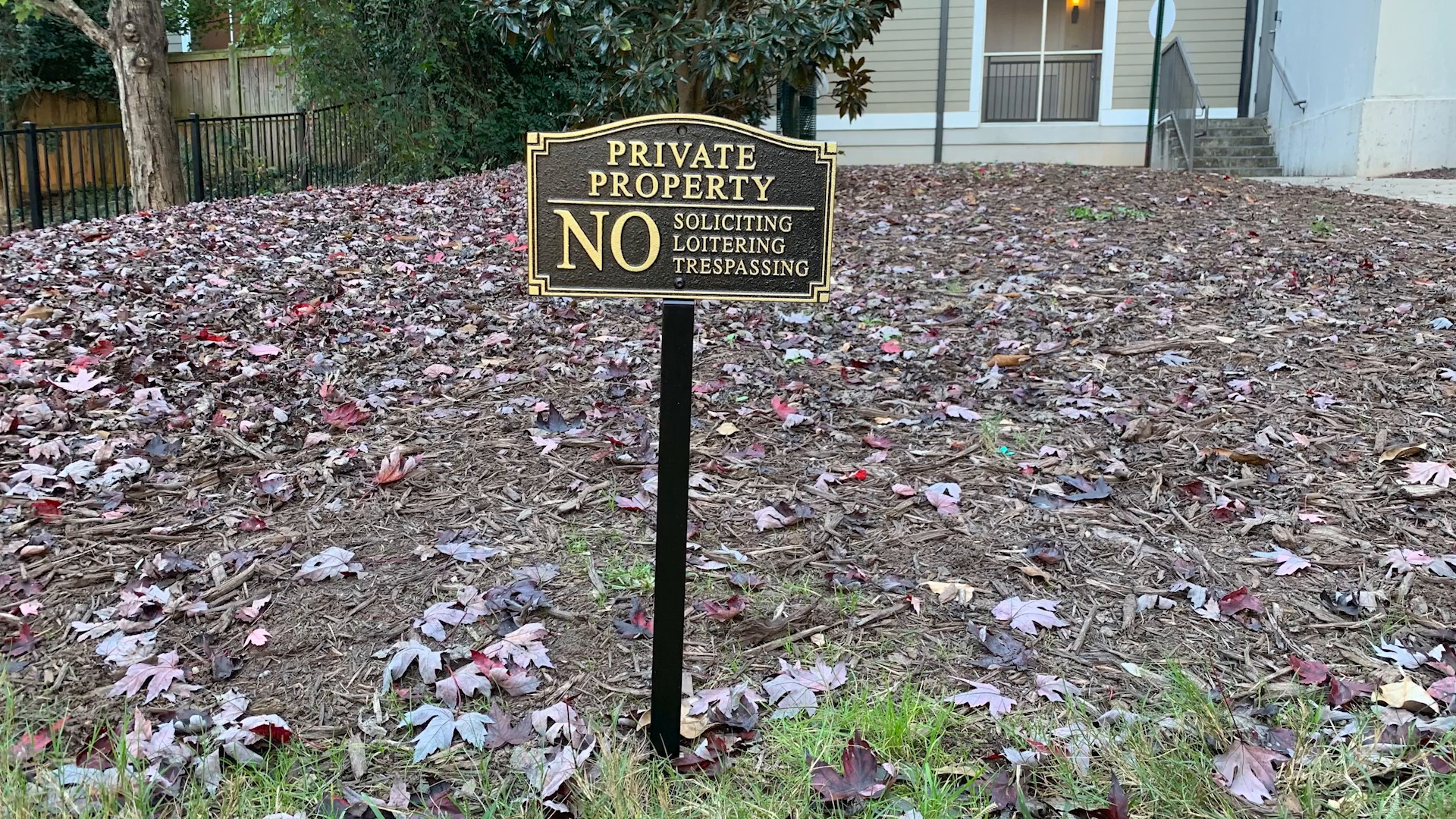 Private Property No Soliciting GardenBoss Sign