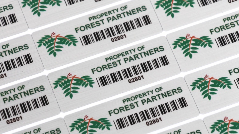 EconoGuard Chrome Asset Tags