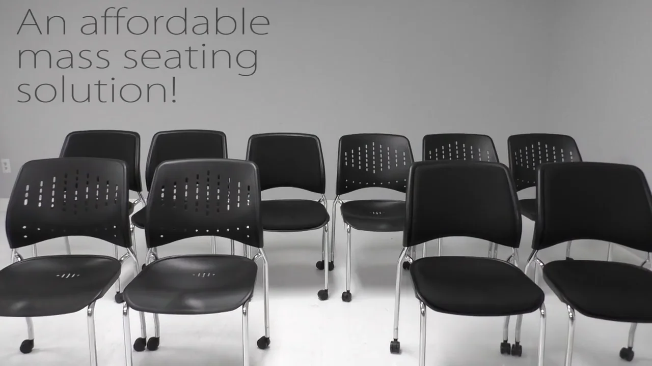 Stacking Chairs with Wheels - 300-Pound Capacity