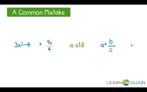 Rewrite simple rational expressions using inspection - for teachers ...