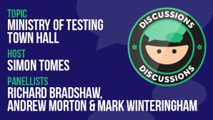 Discussion: Ministry of Testing Town Hall image