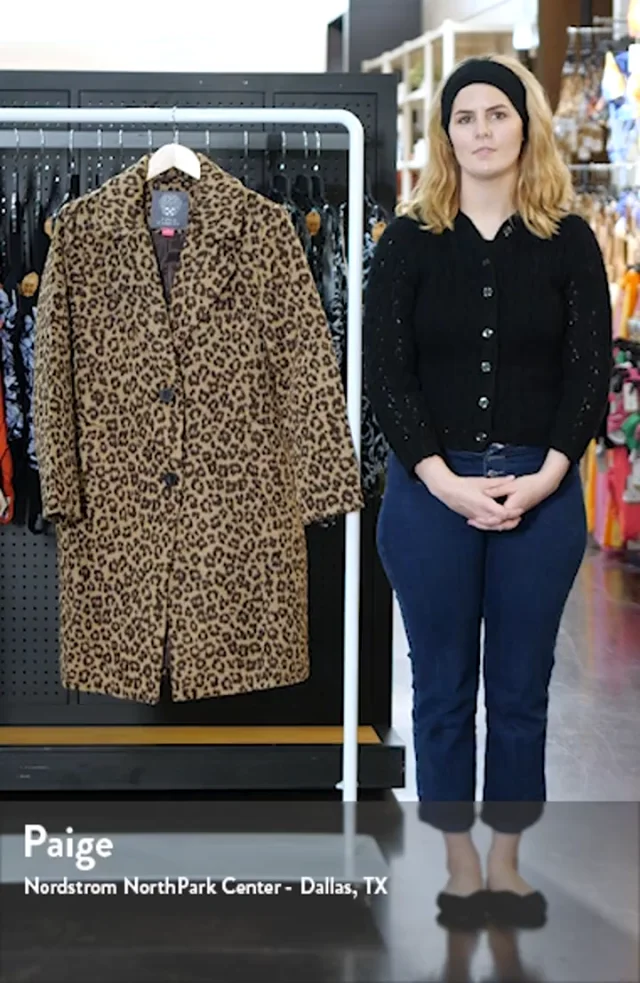 Vince Camuto Leopard Print Coat Nordstrom
