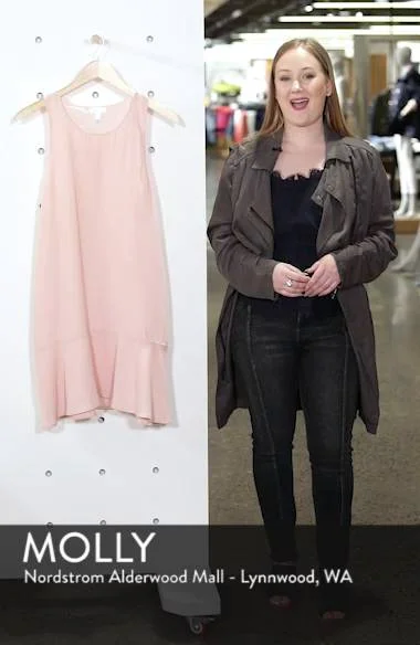 Leith Flounce Hem Dress Nordstrom