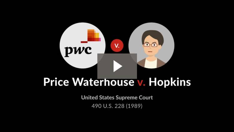 Price Waterhouse v. Hopkins