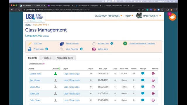 Screenshot from Google Classroom video