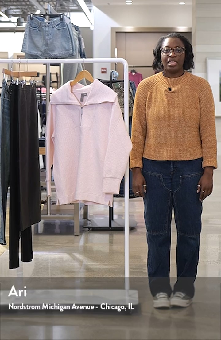 Sweaty Betty Radiant Oversize Half Zip Sweatshirt | Nordstromrack