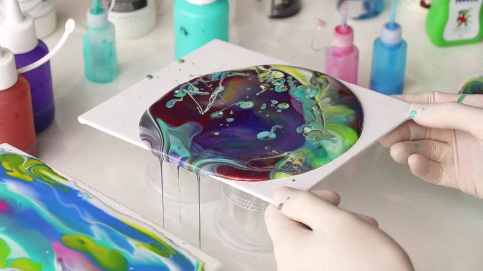 Fluid Painting with Acrylic Pouring Medium - ZartArt