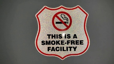 This Is A Smoke Free Facility No Smoking Shield Label Set