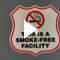 This is a Smoke Free Facility Shield Reflective Decals for AMAZON ADS