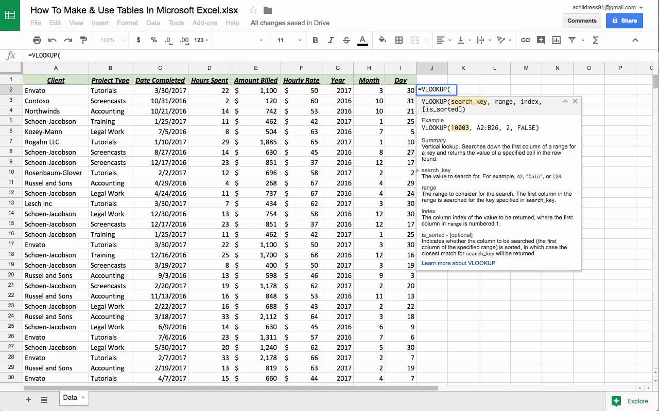 Из Google Sheets в Excel: Как перемещаться из одной таблицы в другую |  Envato Tuts+