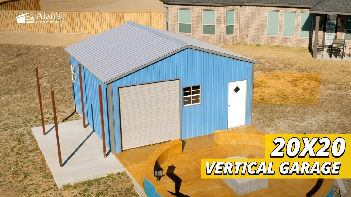 Video thumbnail for 20x20 - Vertical Garage