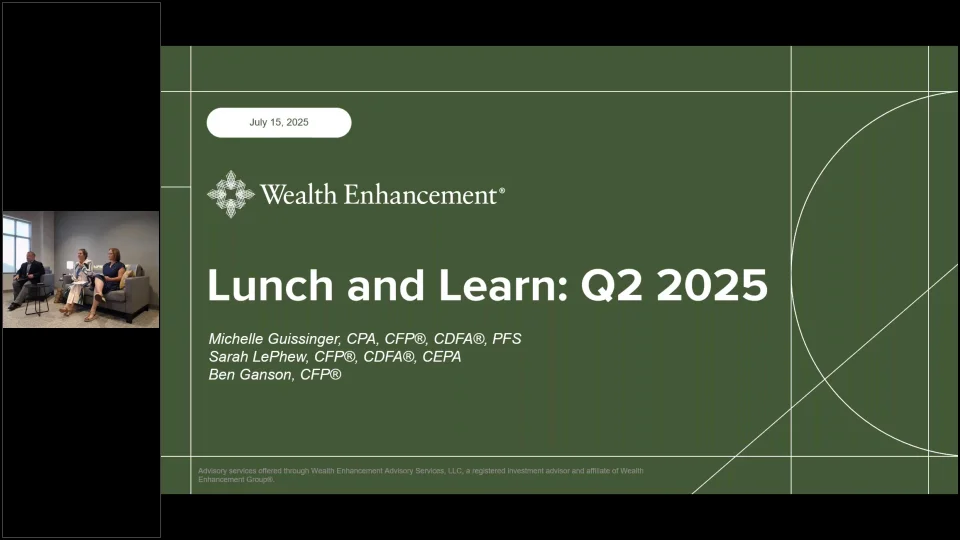 07.15.2025 Webinar Replay | Market Updates, Current Events &amp; Financial Planning Strategies