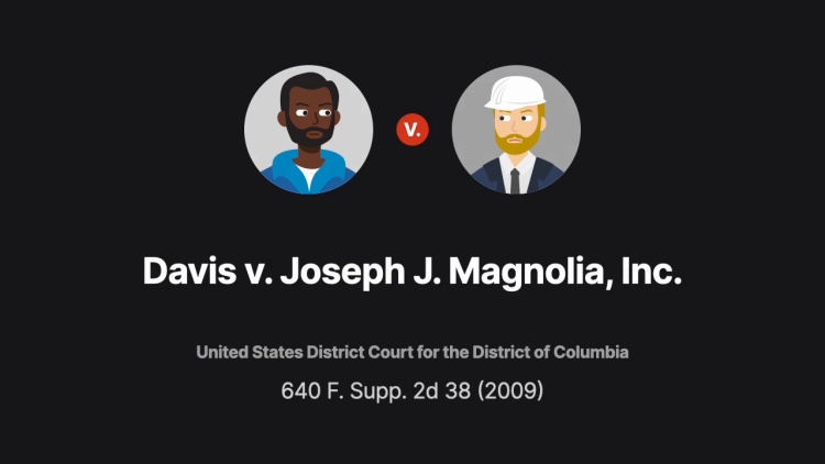 Davis v. Joseph J. Magnolia, Inc.