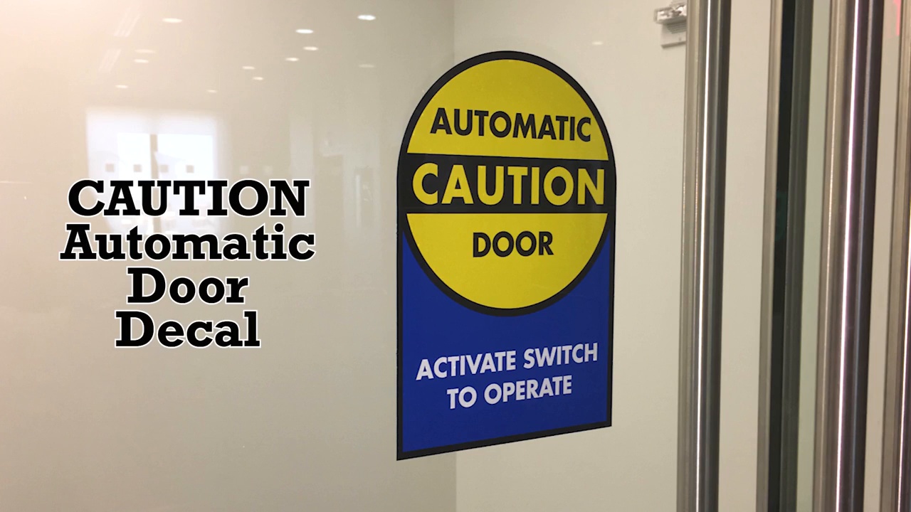 Automatic Door Decal