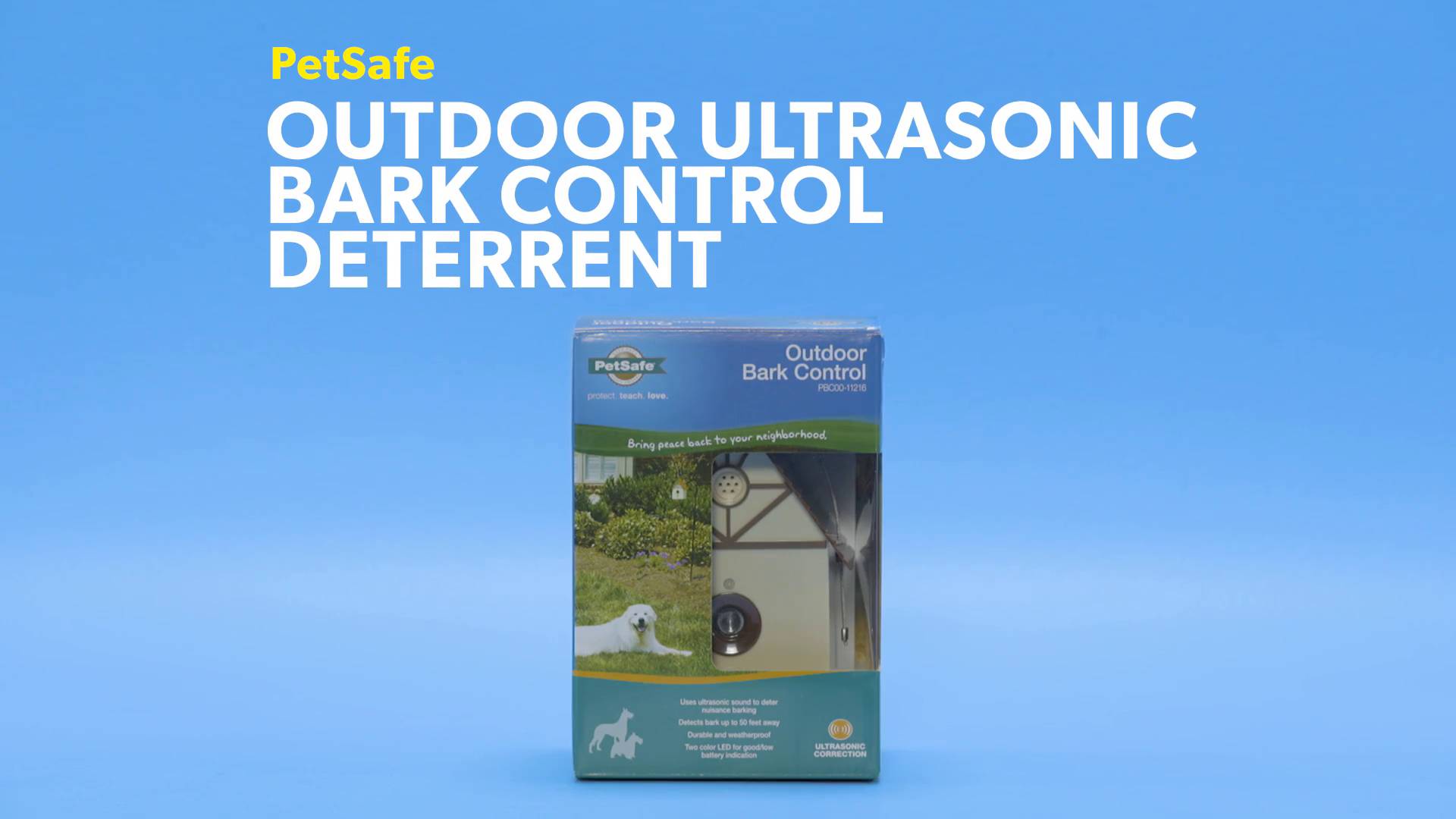 Petsafe outdoor ultrasonic 2024 bark control deterrent