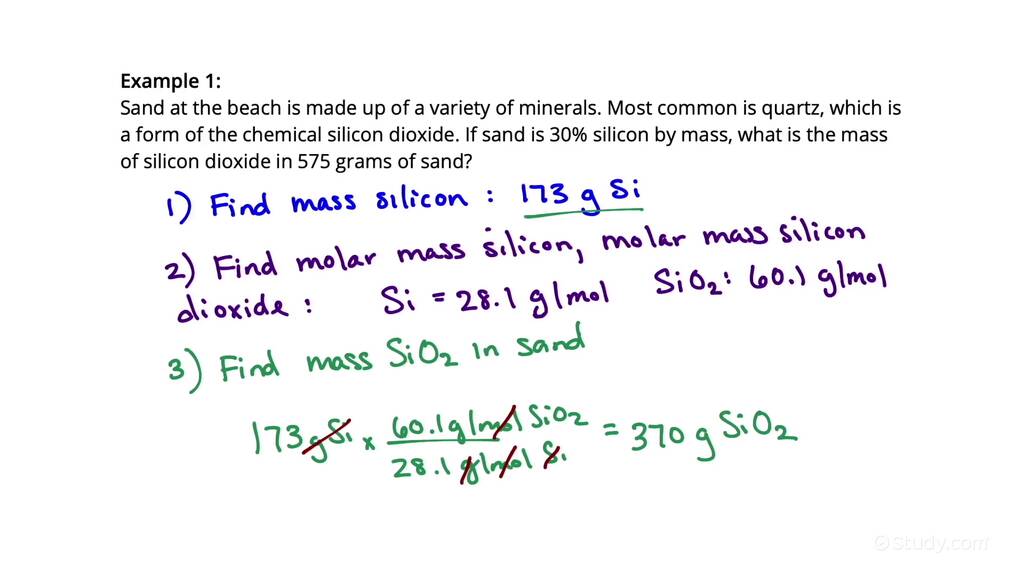 how-to-calculate-the-mass-of-a-substance-in-a-mixture-chemistry