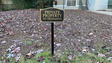 No Trespassing Statement Lawn Plaque