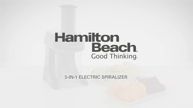 Hamilton Beach 3-in-1 Electric Vegetable Spiralizer & Slicer With 3  Cutting, 6-Cups, Black,70930 & Electric Vegetable Chopper & Mini Food  Processor